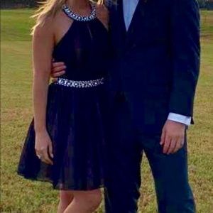 Cocktail party dress blue size S 🌸